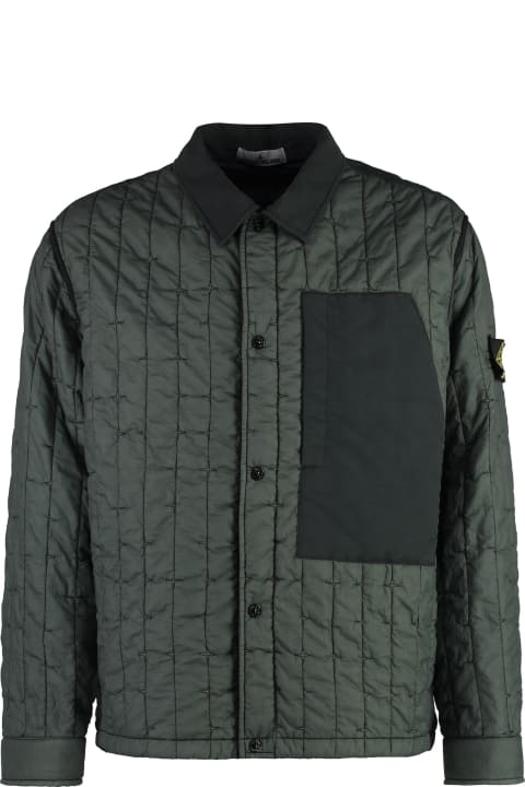 メンズ Stone Islandのコート＆ジャケット Stone Island Quilted Shirt-jacket