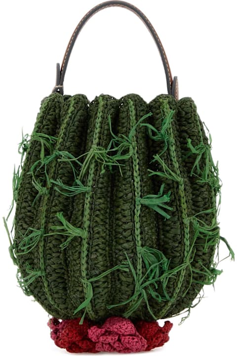 Anya Hindmarch for Men Anya Hindmarch Raffia Cactus Handbag