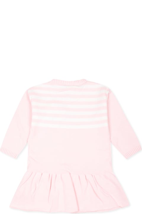 أطقم وبودي سوت لـ رُضع بنات Givenchy Pink Dress For Baby Girl With Iconic 4g Motif