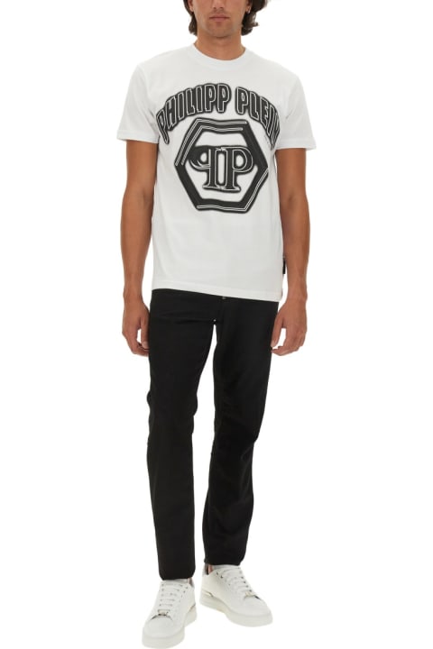 أدوات منزلية Philipp Plein Logo Print T-shirt