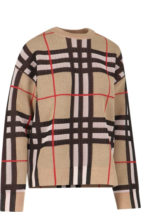 Fashion for Men Burberry Check Pattern Sweater