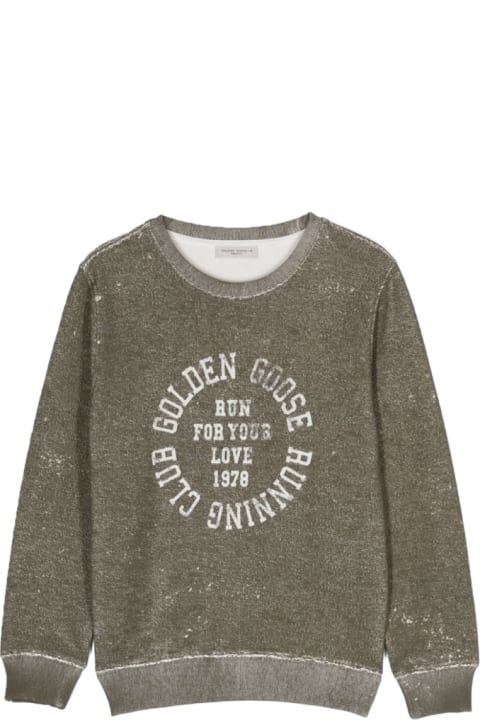 Golden Goose for Kids Golden Goose Crewneck Sweatshirt With Print