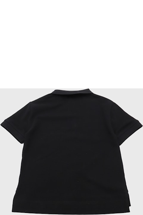 Burberry Shirts for Boys Burberry Black Cotton Polo Shirt