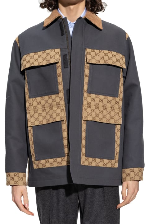 Gucci Sale for Men Gucci Gg Supreme Cotton Jacket