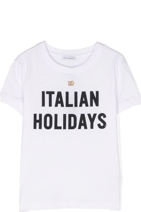 Dolce & Gabbana Kids Dolce & Gabbana Dolce & Gabbana T-shirts And Polos White