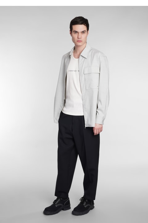 インテリア Études Shirt In Grey Wool