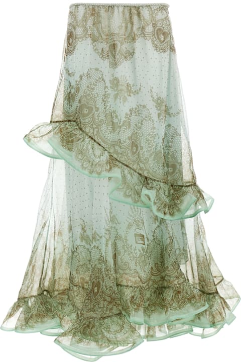 Homeware Zimmermann 
crush Flutter Maxi
 Skirt