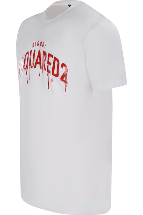 Dsquared2 Topwear for Men Dsquared2 T-shirt Dsquared2 "bloody" Made Of Cotton