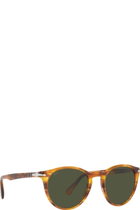 Persol Eyewear for Men Persol Po3152s Striped Brown Sunglasses
