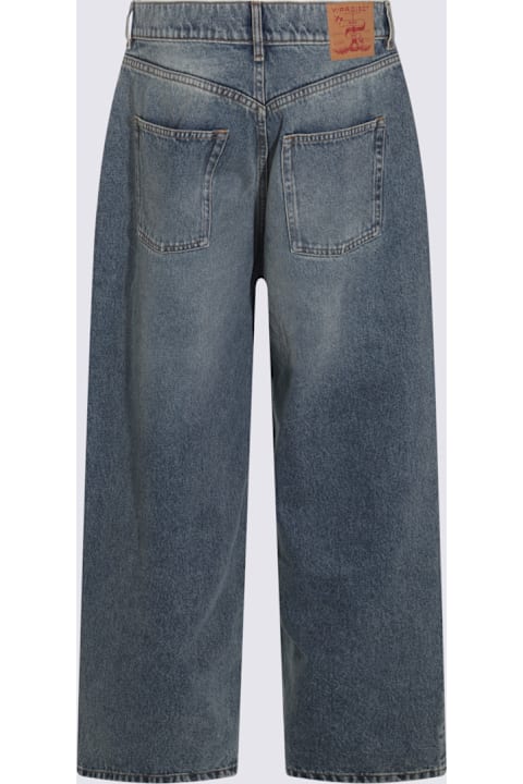 Y/Project for Men Y/Project Blue Cotton Jeans
