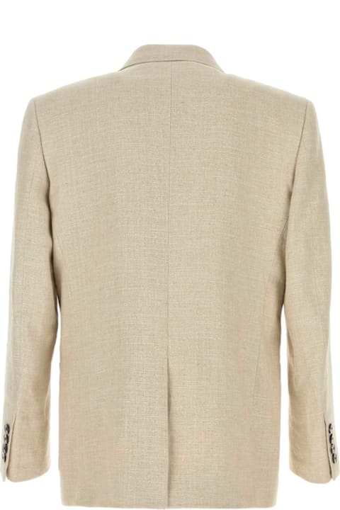 Valentino Garavani Coats & Jackets for Women Valentino Garavani Beige Linen Blend Blazer