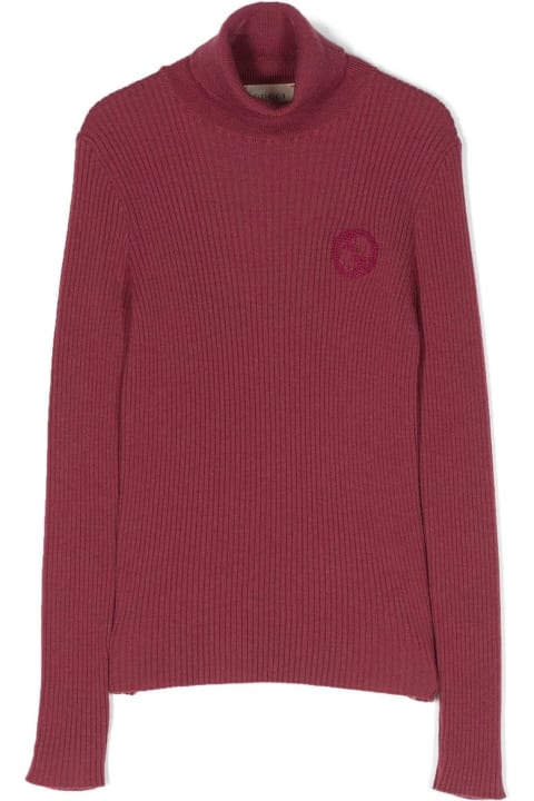 Gucci Sweaters & Sweatshirts for Boys Gucci Ruby Red Wool Cardigan