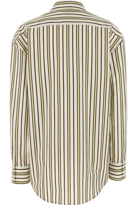 Fashion for Women Saint Laurent Embroidered Cotton Oversize Shirt