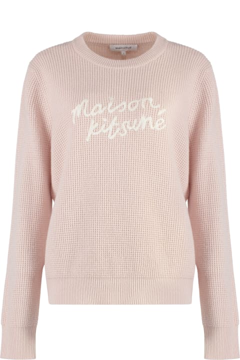 Maison Kitsuné Sweaters for Women Maison Kitsuné Crew-neck Wool Sweater