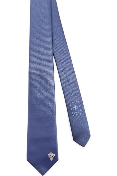 Ties for Men Gucci Silk Tie With Lord Detail