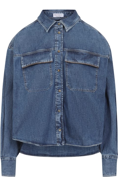 Brunello Cucinelli لـ Kids Brunello Cucinelli Cotton Shirt