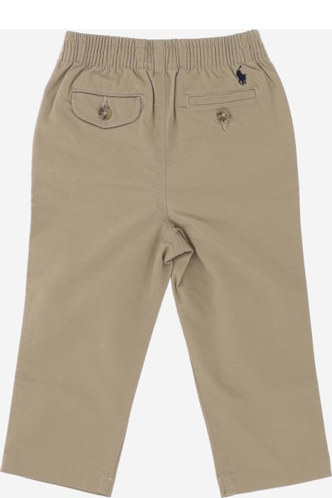 Bottoms for Baby Boys Polo Ralph Lauren Stretch Cotton Logo Pants