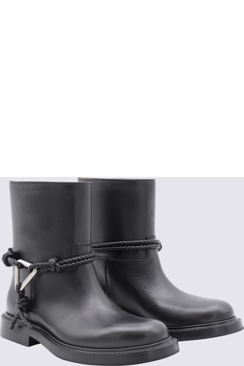 Bottega Veneta Black Leather Boots