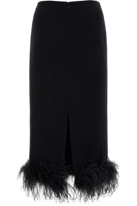 Sale for Women Miu Miu Black Stretch Crepe Skirt
