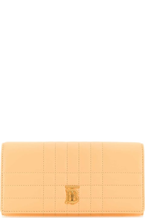 Accessories for Women Burberry Peach Leather Lola Wallet