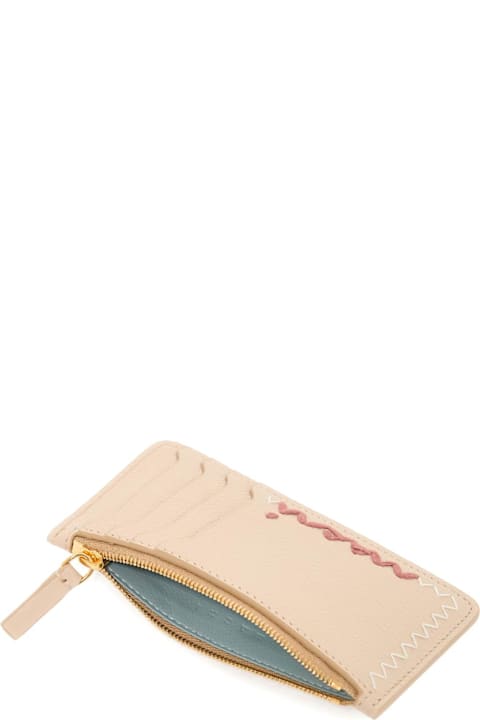 ウィメンズ Marniの財布 Marni Embroidered Card Holder