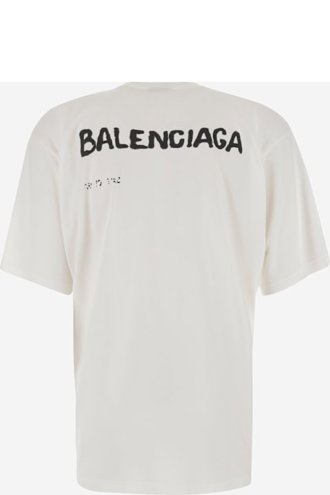 Balenciaga Topwear for Women Balenciaga Cotton T-shirt With Logo