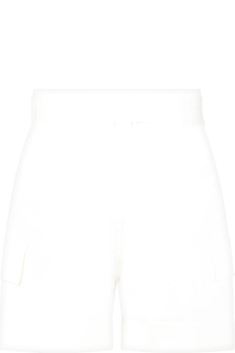 Bottoms for Girls Dondup White Shorts For Girl With Logo