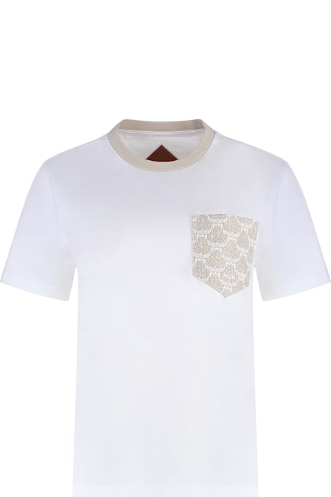 MCM Topwear for Women MCM Cotton Crew-neck T-shirt