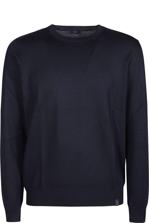 Homeware Fay Jumper In Blue Merinos Wool Knit