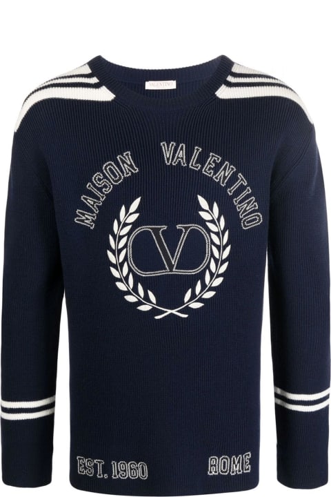 Valentino Clothing for Men Valentino Wool Logo Sweater