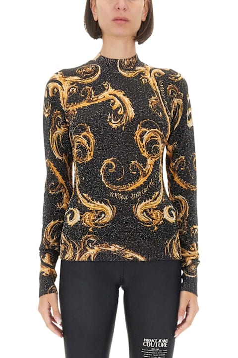 Homeware Versace Jeans Couture Lurex Knit T-shirt