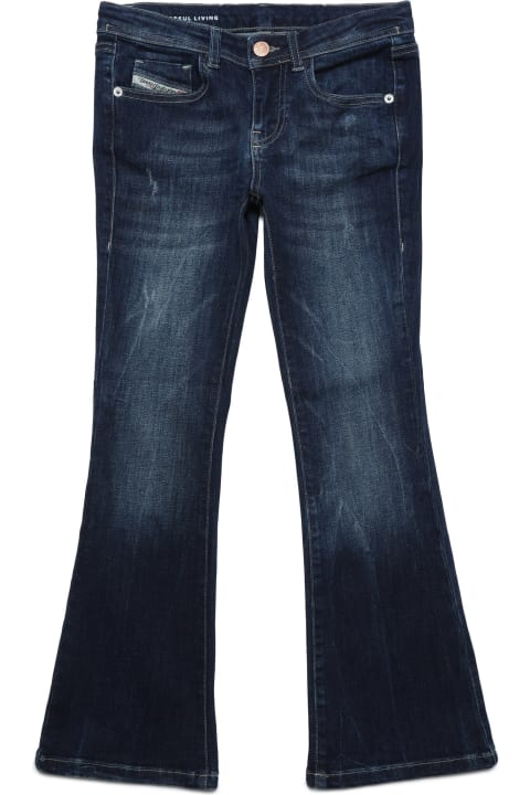 メンズ新着アイテム Diesel 1969 D-ebbey-j Trousers Jeans 1969 D-ebbey Bootcut Dark Blue With Abrasions