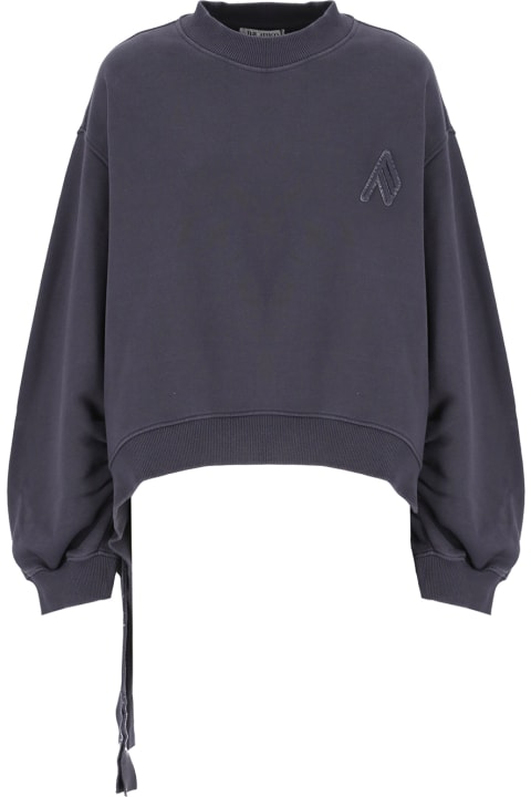 The Attico Sweaters for Women The Attico Logo Detailed Crewneck Sweatshirt