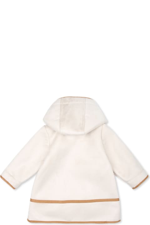 Chloé Coats & Jackets for Baby Girls Chloé Beige Coat For Baby Girl With Logo