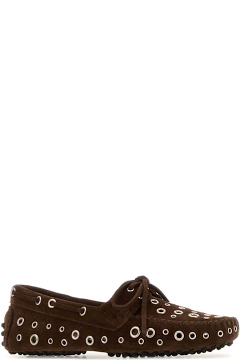 Gimaguas for Men Gimaguas Brown Suede Car Loafers