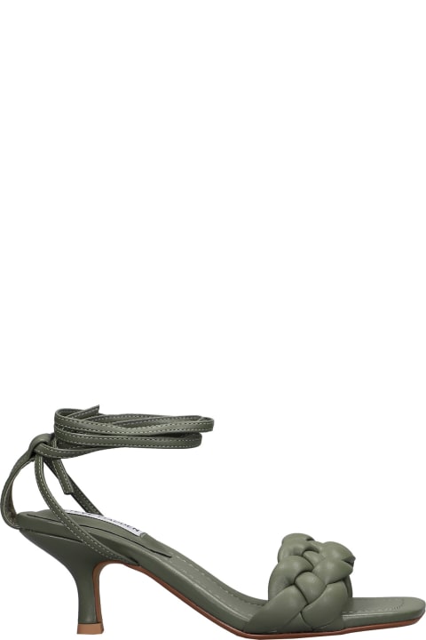 Alannis Sandals In Green Leather