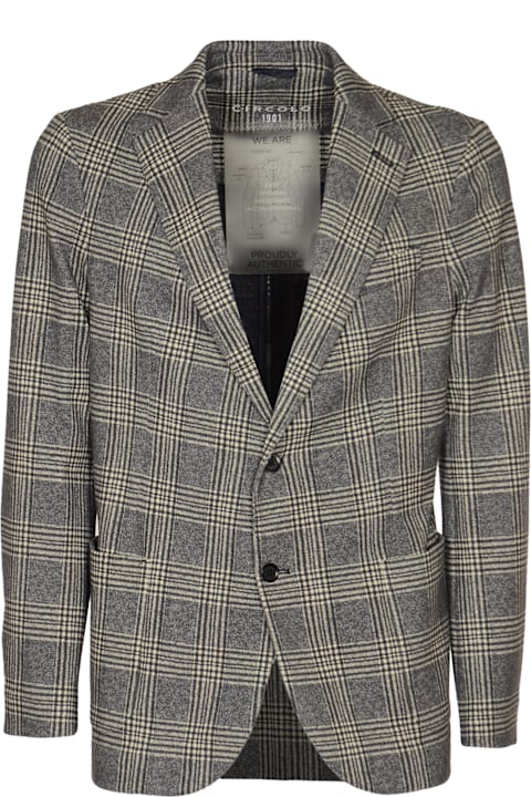 Homeware Circolo 1901 Check Patter Buttoned Blazer