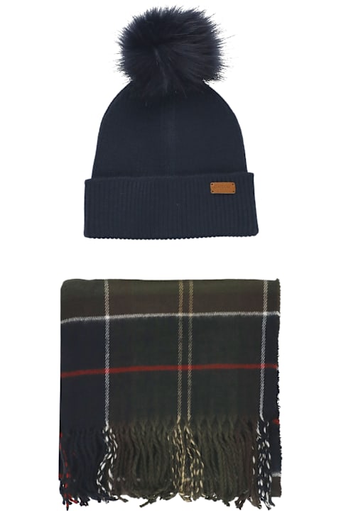 Barbour إكسسوارات لـ السيدات Barbour Dover Beanie And Scarf Set