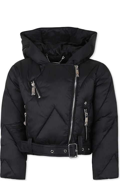 ملابس علوية لـ بنات Richmond Black Down Jacket For Girl