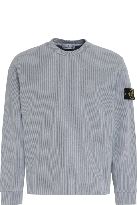 Sweaters for Men Stone Island Cotton Blend Crew-neck Sweater