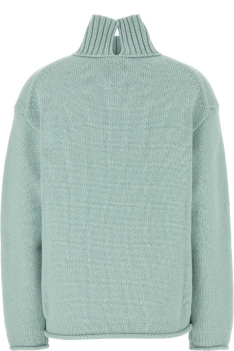 Bottega Veneta Sweaters for Women Bottega Veneta Sea Green Cashmere Sweater