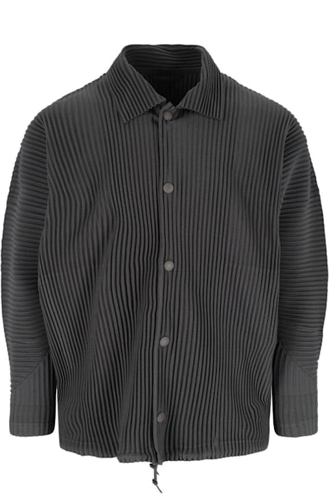Homme Plissé Issey Miyake for Men Homme Plissé Issey Miyake Pleated Button-up Shirt
