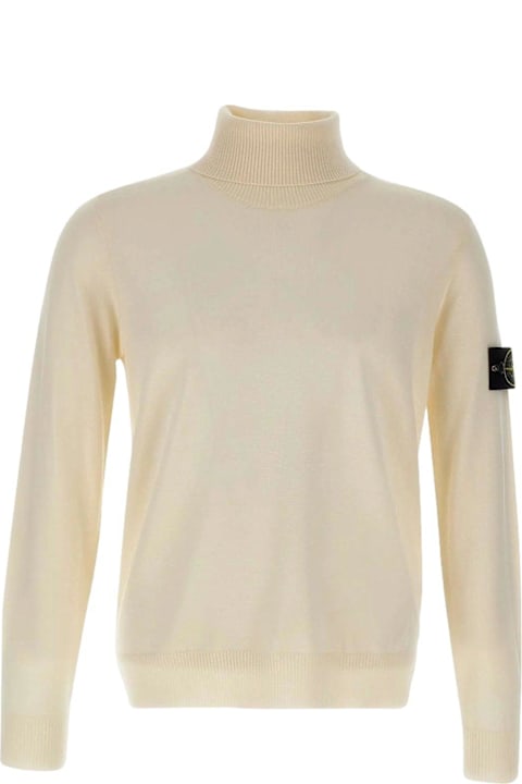 Stone Island for Men Stone Island Logo Patch Roll-neck Jumper