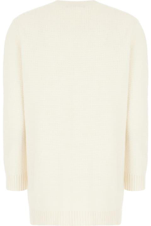 Max Mara Fleeces & Tracksuits for Women Max Mara Ivory Wool Blend Cardigan