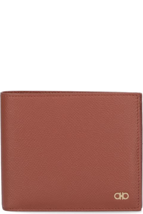 メンズ Ferragamoの財布 Ferragamo Bi-fold Wallet "gancini"