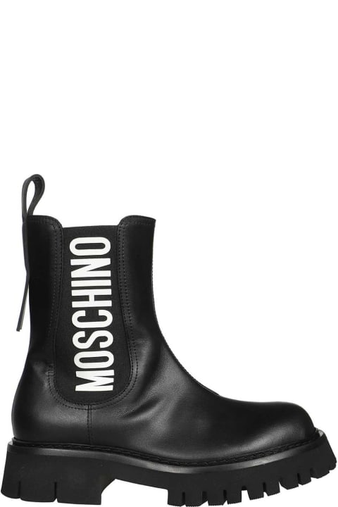 Moschino for Kids Moschino Leather Chelsea Boots