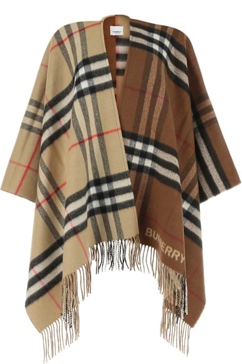 Scarves & Wraps for Women Burberry Embroidered Wool Blend Cape