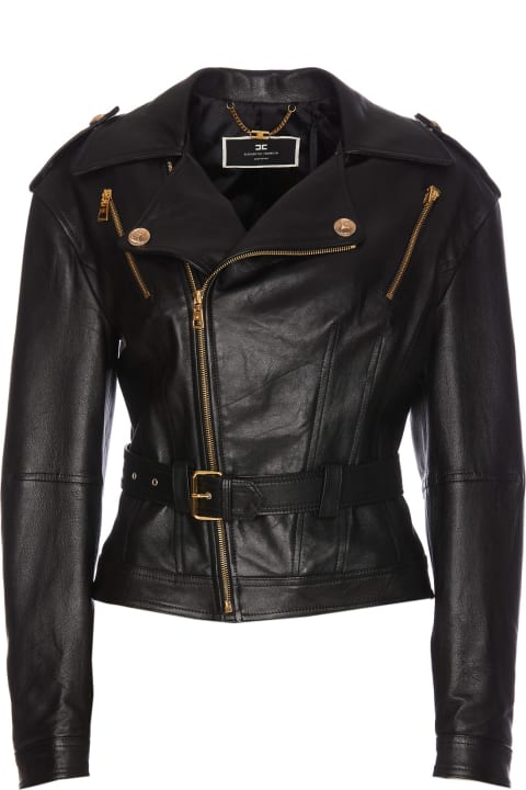 ウィメンズ Elisabetta Franchiのコート＆ジャケット Elisabetta Franchi Leather Jacket