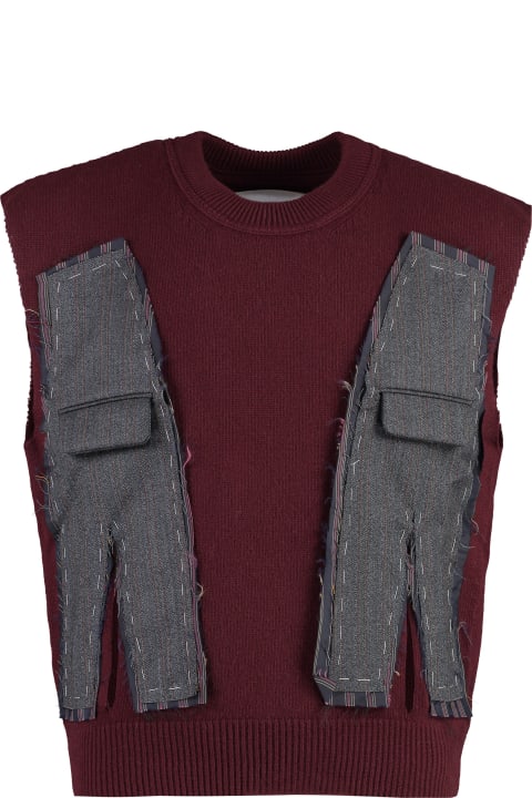 Coats & Jackets for Men Maison Margiela Knitted Wool Vest