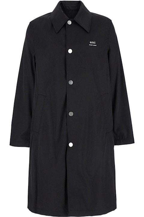 Ami Alexandre Mattiussi for Men Ami Alexandre Mattiussi Paris Technical Twill Raincoat